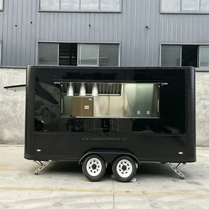 AAB Multifunctional Food Trailer <b>BBQ</b> Food Trailers Fully Equipped Square Pizza Waffle Food Truck with Bathroom Food Vendor Carts - Product Image 3