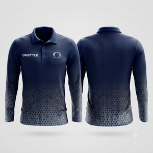 Classic Men Full <b>Sleeve</b> <b>Golf</b> Polo Custom Activewear Men Performance Sportswear Athletic Shirt <b>Long</b> <b>Sleeve</b> <b>Top</b> - Product Image 1