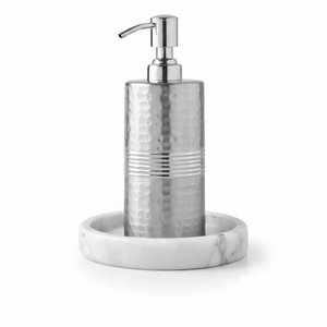 Gold Soap Dispenser Etched Metal Lotion Bottle With Stainless Steel Pump Premium Hotel Supplies <b>Bathroom</b> <b>Accessories</b> <b>Set</b> Counter - Product Image 2