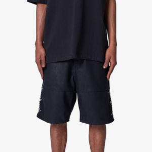Pantalones Cortos de Cuero Resistentes, Estilo Urbano Hip Hop, Corte Holgado, Alta Calidad, Transpirables, con Logotipo Personalizado, Nueva Llegada 2026 - Product Image 1