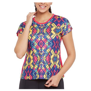 Camiseta Elegante con Cuello Redondo para Mujer, Impresión Personalizada al por Mayor, Ecológica, Informal, de Invierno, 100% Algodón, Decoración Bordada, Personalizada - Product Image 4