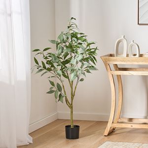 47.2 Inch <b>Artificial</b> Eucalyptus Bonsai Leaves Product Category <b>Artificial</b> <b>Trees</b> - Product Image 4