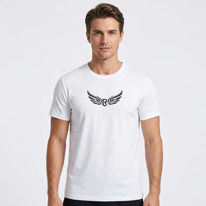 เสื้อยืดคอกลมผู้ชายทรงปกติ ผ้าคอตตอน 60% โพลีเอสเตอร์ 40% น้ำหนัก 320 กรัม สั่งพิมพ์ลายได้ ป้องกันขนร่วง ป้องกันยับ ขายส่ง - Product Image 4