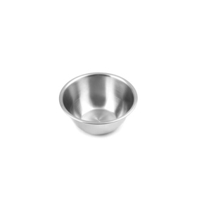Bol en acier inoxydable moderne, design minimaliste poli, passe au lave-vaisselle, bol de service en métal pour la maison, vaisselle de table - Product Image 2