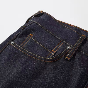 2025 Trending Garment Dyed Straight Wide-Leg High-<b>Waist</b> Loose Fit 100% Cotton Denim <b>Jeans</b> for Men Comfortable Casual Wear - Product Image 6