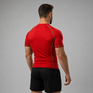 Custom <b>Men's</b> Short Sleeve BJJ Rash Guard <b>Compression</b> <b>Shirt</b> Quick Dry MMA Training <b>Shirt</b> OEM Sublimation Rash Guard - Product Image 5