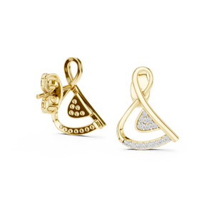 Juego de pendientes de diamantes cultivados en laboratorio, únicos, en oro rosa de 18 quilates, para compromiso, boda, fiesta, evento, regalo de San Valentín, uso diario para mujer - Product Image 6