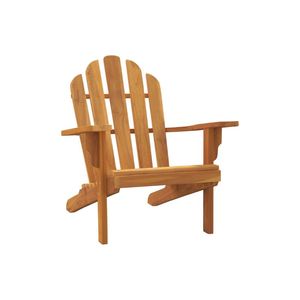 Chaise Adirondack en teck massif traditionnelle, chaise de jardin d'extérieur en bois massif, chaise de salle à manger imperméable pour balcon et terrasse - Product Image 2