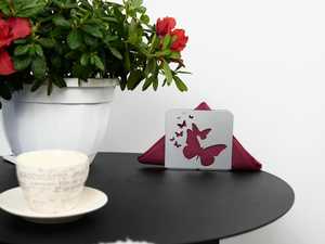 Decorative Metal Tissue <b>Holder</b> for Tabletop and Countertop - Product Image 4