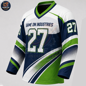 2026 Sportswear Sublimation Athletic Apparel Club Teamwear OEM ODM Service Custom Ice Hockey Uniform Set Team Jersey Pants - Product Image 4