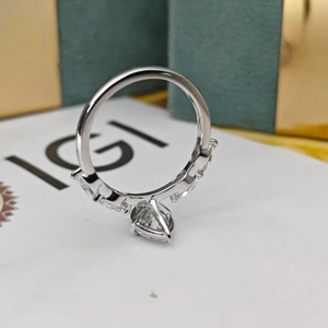 แหวนหมั้นเพชรทรงมาร์คีส์สุดหรูสำหรับผู้หญิง ได้รับการรับรองจาก IGI ทอง 14K ของขวัญเครื่องประดับเจ้าสาวงานแต่งงานสุดหรู - Product Image 2