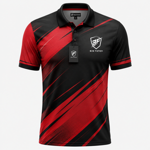 Polo en maille respirant et à séchage rapide pour homme, avec logo personnalisé, col rabattu, à prix abordable, par sublimation - Product Image 1