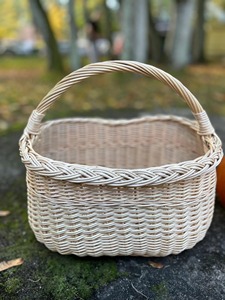 White Handmade Wicker <b>Basket</b> Handle Artex Green Earth Eco-Friendly Natural Rattan Modern <b>Rectangle</b> Multifunction <b>Storage</b> <b>Basket</b> - Product Image 1