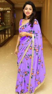 Saree de créateur en soie satinée à la mode avec travail de pierre prêt à porter vêtements de fête pour femmes tissu viscose comprend Salwar et robe - Product Image 3