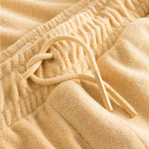 Shorts décontractés en molleton 100% coton pour homme, avec cordon de serrage, confort personnalisé - Product Image 2