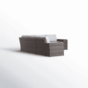 Sofá Seccional de Mimbre Reversible para Exteriores de 102 Pulgadas de Ancho con Cojines, Muebles de Patio Completamente Ensamblados - Product Image 4