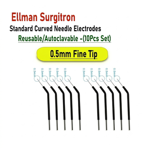 Electrodos de Aguja Curva Fina Reutilizables de Acero Inoxidable Ellman Surgitron de 0.5mm para Unidad Electroquirúrgica de Radiofrecuencia - Instrumentos Quirúrgicos - Product Image 6