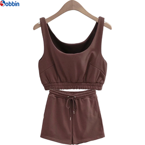 Vêtements pour femmes de haute qualité, ensemble de jogging deux pièces avec crop top, logo personnalisé, streetwear pour femmes, ensemble assorti de 2 pièces pour l'entraînement - Product Image 5