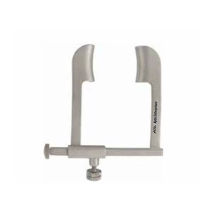 Spéculum ophtalmique chirurgical en acier inoxydable de haute qualité, à vis de blocage, manuel, grande taille, lame de 15 mm, 4,5 cm de longueur totale - Product Image 3