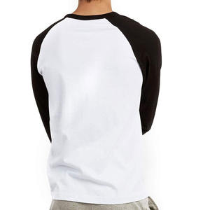 Camiseta de Manga Larga Raglán para Hombre de Alta Calidad, Material de Algodón, Lisa, Personalizada, Cuello Redondo, Transpirable - Product Image 6