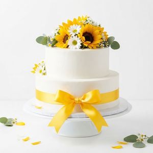 Cinta de Satén de una Cara Amarillo Brillante de 25mm, 5 Rollos x 8 Metros, para Decoración de Graduaciones, Baby Showers, Exhibiciones en Tiendas, Venta al por Mayor - Product Image 2