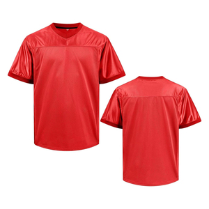 T-shirt sport blanc pour homme, col en V, manches courtes, tricoté, 100 % polyester, coupe classique, respirant, design uni - Product Image 6