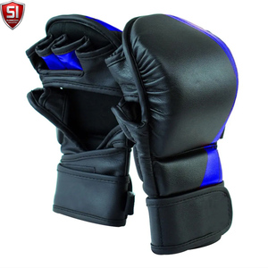 Guantes de Sparring MMA de Alta Calidad Hechos a Medida en Cuero PU Antideslizante con Correa de Muñeca Ajustable y Cierre de Gancho y Bucle para Adultos - Product Image 2