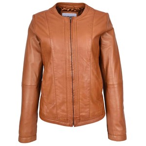 Chaqueta Casual de Invierno para Mujer, de Cuero Genuino Suave, Acolchada, Resistente al Viento, Cálida y Cómoda - Product Image 1