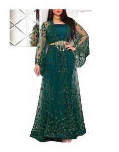 2023 nouveau été blanc a-ligne robe pour les femmes à manches longues bal mariage Banquet Sexy moulante dentelle avec broderie longue robe de soirée - Product Image 1