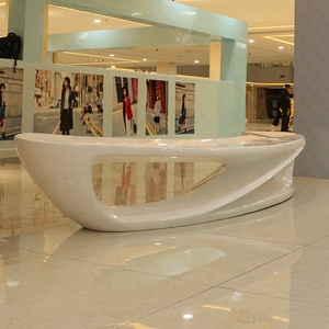 Không thấm nước sợi thủy tinh trăng ghế cho trung tâm mua sắm dài băng ghế dự bị nóng bán hiện đại băng ghế dự bị - Product Image 5