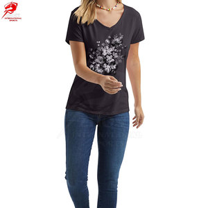 T-shirts graphiques imprimés pour femmes, en coton léger, confortables, décontractés, tendance, style streetwear, vêtements d'été - Product Image 5