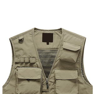 Chaleco Cargo Transpirable para Hombre, Ligero, Informal, para Viajes al Aire Libre, con Múltiples Bolsillos, para Adultos - Product Image 3