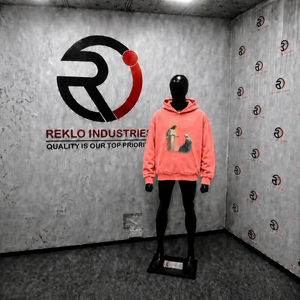 Sudadera con Capucha Rosa Personalizada con Diseño Religioso Cristiano, Estilo Casual, Bolsillo Delantero, Corte Regular, para Otoño - Product Image 3