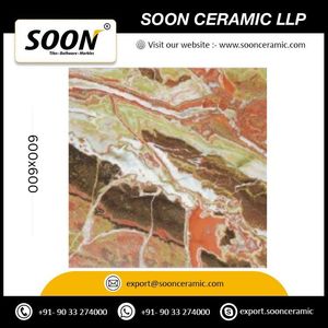 กระเบื้องบุผนังพอร์ซเลนลายหินอ่อนฟรอสติน ผิวมันเงา ขนาด 600x600 มม. ลายหินธรรมชาติ สำหรับตกแต่งภายใน ป้องกันแบคทีเรีย - Product Image 5