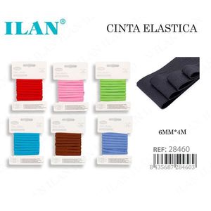 Nastro Elastico ILAN 6mm x 4m Multicolore per Cucito e Artigianato - Product Image 1
