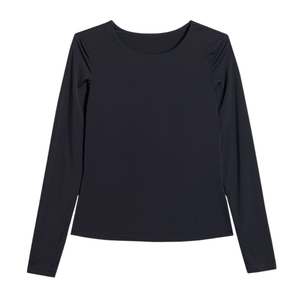 Chemise à manches longues pour femme, haut basique élégant, doux, léger et confortable, vêtements pour femme pour un usage décontracté, superposition et au quotidien - Product Image 4