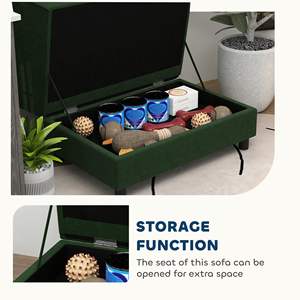 Divano letto verde per animali domestici con deposito per gatti e cani di piccola taglia - Product Image 5