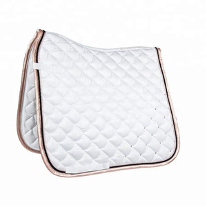 Free Sample Top Notch Basic All Purpose English Glitter Saddle Pad Equestrian Riding Pad Dressage Glitter Horse Riding Pads - Product Image 1