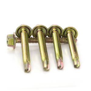 PDC Class 8 Carbon Steel Hex Head Self-Drilling Screw Standard Thread Galvanized Zinc Coating Inch Measurement Customizable - Product Image 2