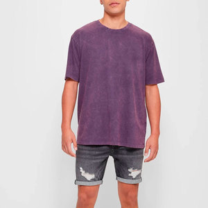 Best Price Men's Short Sleeve 100% Cotton Polyester Plain T-Shirt Solid Color <b>Neck</b> <b>Light</b> Breathable Oversized Fit Logo Print - Product Image 5