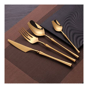 Matte Rose Gold Cutlery Set Stainless Steel Copper <b>Flatware</b> For Modern Wedding & Fine Dining Table Decoration Rust Resistant - Product Image 2