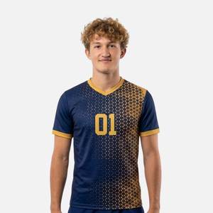 เสื้อแฮนด์บอลชายแบบสั่งทำพิเศษ ผ้าโพลีเอสเตอร์รีไซเคิล ทรงเข้ารูป ไซส์ XL พิมพ์ลายดิจิทัล รับผลิตตามแบบทีม แห้งเร็ว คอกลม - Product Image 4
