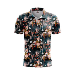 100% Polos de poliéster Transferencia de calor DTF Pantalla de logotipo bordado Camisetas de polo hechas a medida Polo personalizado - Product Image 2