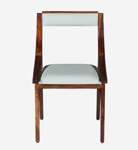 Modern Solid Wood <b>Dining</b> <b>Chair</b> Upholstered Faux Leather Seat Back Midcentury Design for Home <b>Dining</b> Use - Product Image 2