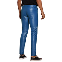 Celana Jogger Kulit Pria Custom Slim Fit Polos Anti Air Bernapas Ramah Lingkungan Nyaman Pinggang Tinggi Streetwear