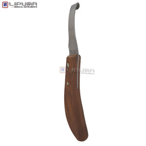 LIPUMA Couteau à double tranchant pour sabots 22cm, réutilisable, pour la coupe des sabots, manche en bois, pour chevaux, lapins et bétail - Product Image 6