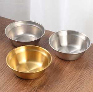 V-Shape Stainless Steel Nesting Bowls Gold and Silver Conical <b>Salad</b> Bowls Set for Modern Kitchen Food Serving - Product Image 1