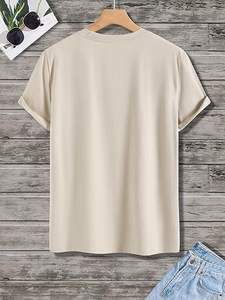 Camisetas Gráficas Personalizadas para Hombre, con Estampado de Letras, Manga Corta, Cuello Redondo, 100% Algodón, Casual, Verano, Secado Rápido - Product Image 2
