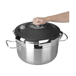 Pentola a pressione Lacor in acciaio inox da 6 litri per cottura rapida - Product Image 3