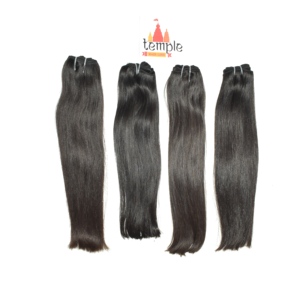 Extensiones de Cabello Indio Remy de Color Natural, Ondulado Profundo, Sin Procesar, Doble Trama, Brillo, Corte Recto, con Cinta/Clip, 100g - Product Image 4